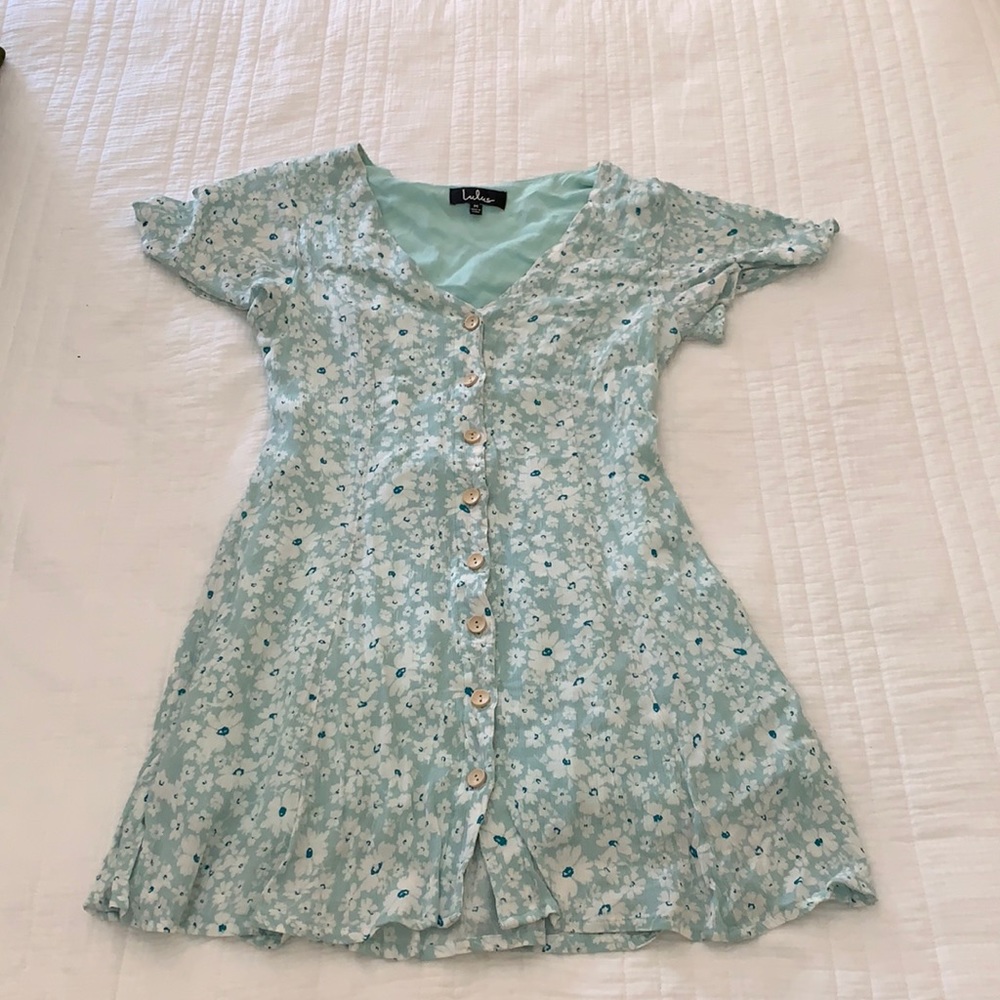 Mint flowered sundress size M